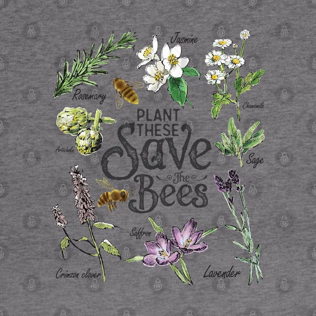 Save the Bees Art Gift by USProudness